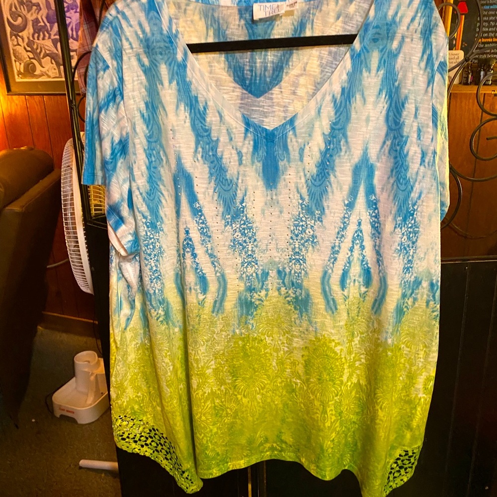 BRIGHT COLORED RHINESTONE SHARKBITE T-TOP 2X